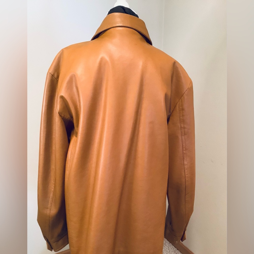 Vintage Campus Outerwear Men’s Vinyl Jacket 44R Made in Korea Retro 1970s - Picture 4 of 14